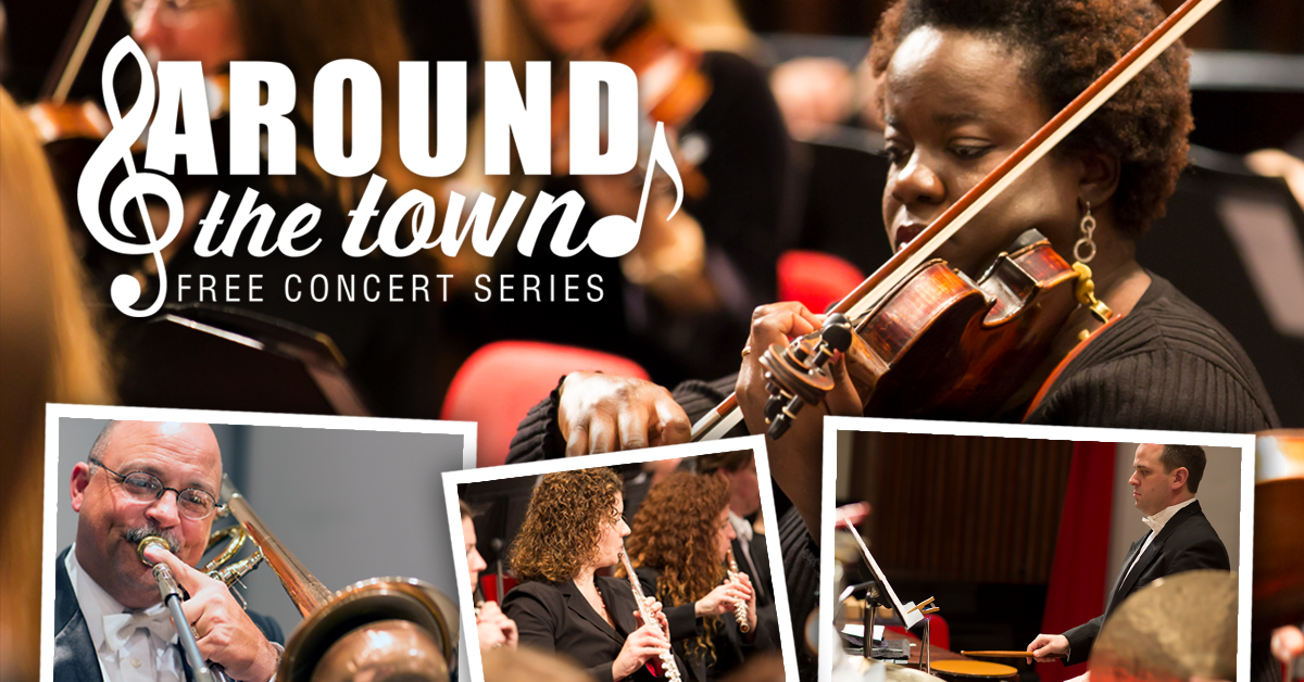Listen LIVE to a Percussion Ensemble from the  Illinois Symphony Orchestra at FREE Around the Town Concert