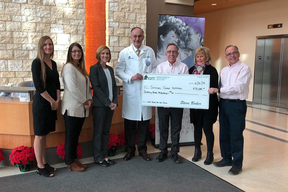 Springfield Plastics, Inc. Presented Simmons Cancer Institute with $73,000