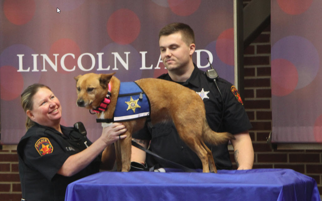 LLCC Police Department Swears in “Pawfficer”