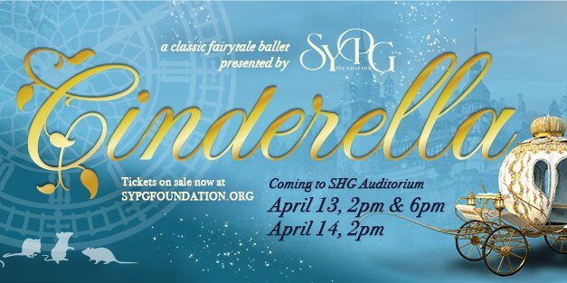SYPG Presents Cinderella April 13 & 14 @ Sacred Heart-Griffin Auditorium